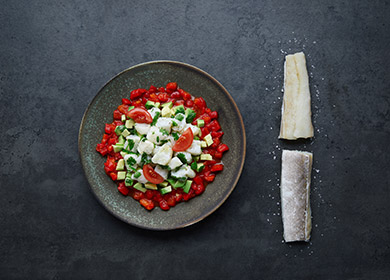 Tartar of Norwegian salted cod